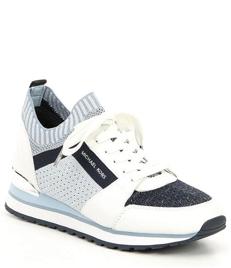 michael kors knit sneakers knee|Michael Kors denim sneakers.